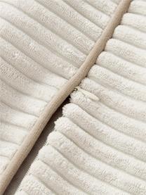 Coussin long en velours côtelé Kylen, Blanc cassé, larg. 30 x long. 70 cm