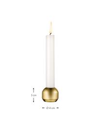Kerzenhalter Silhouette, 2 Stück, Metall, beschichtet, Goldfarben, Ø 4 x H 3 cm