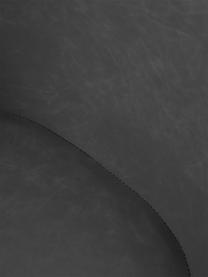 Sedia da scrivania in similpelle con seduta stretta Fiji, Rivestimento: similpelle (100% poliuret, Struttura: metallo verniciato a polv, Ruote: plastica, Similpelle color grigio, Larg. 66 x Prof. 66 cm