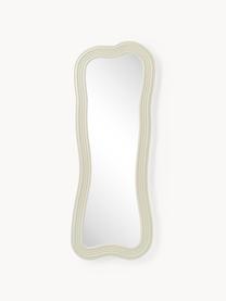 Miroir intégral avec cadre ondulé Cosimo, Beige clair, larg. 66 x haut. 175 cm