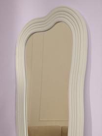 Ganzkörperspiegel Cosimo mit gewelltem Rahmen, Rahmen: Mitteldichte Holzfaserpla, Hellbeige, B 66 x H 175 cm