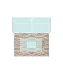 Tapis intérieur-extérieur design motif graphique Pella, Taupe, beige