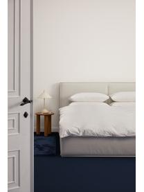 Gestoffeerd bed Dream met opbergruimte, Bekleding: polyester (gestructureerd, Frame: massief grenenhout en pla, Geweven stof greige, B 200 x L 200 cm