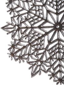 Prostírání Snowflake, 6 ks, Umělá hmota, Stříbrná, Ø 10 cm, V 1 cm
