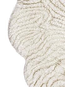 Tappeto in lana per bambini tessuto a mano con motivo a rilievo Sheep, Retro: 100% cotone Nel caso dei , Bianco latte, Larg. 120 x Lung. 170 cm (taglia S)