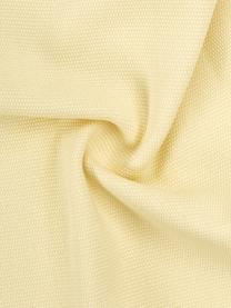 Housse de coussin en coton jaune clair Mads, 100 % coton, Jaune, larg. 30 x long. 50 cm