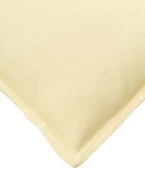 Housse de coussin en coton jaune clair Mads, 100 % coton, Jaune, larg. 30 x long. 50 cm