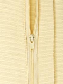 Katoenen kussenhoes Mads in lichtgeel, 100% katoen, Geel, B 30 x L 50 cm