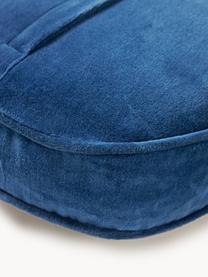 Cuscino decorativo in lana fatto a mano Prozac, Retro: velluto, Bianco latte, blu, rosso, Larg. 23 x Lung. 51 cm
