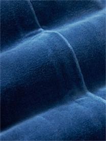 Handgefertigtes Woll-Dekokissen Prozac, Vorderseite: 100 % Wolle, Rückseite: Samt (100 % Baumwolle), Off White, Blau, Rot, B 23 x L 51 cm