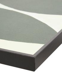 Gerahmter Digitaldruck Rera, Bild: Recyceltes Papier, Rahmen: Mitteldichte Holzfaserpla, Grün, Creme, 25 x 35 cm
