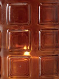 Teelichthalter-Set Trax zum Hängen, 4-tlg., Glas, Brauntöne, Je Ø 8 x H 9 cm