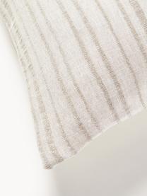 Taie d'oreiller en chanvre Mindy, Beige clair, blanc cassé, larg. 50 x long. 70 cm