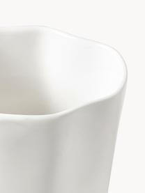 Tasses à café en porcelaine de forme organique Joana, 4 pièces, Porcelaine, Blanc, Ø 7 x haut. 10 cm, 240 ml