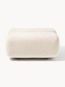 Tabouret en tissu bouclé Caterpillar, Peluche beige, larg. 82 x prof. 39 cm