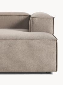 Narożna sofa modułowa Lennon, Tapicerka: 100% poliester Dzięki tka, Stelaż: lite drewno sosnowe, skle, Nogi: tworzywo sztuczne Ten pro, Taupe tkanina, S 327 x G 180 cm, lewostronna