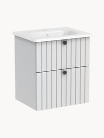 Koupelnová skříňka s umyvadlem a matným povrchem Emil, Světle šedá, Š 60 cm, V 67 cm