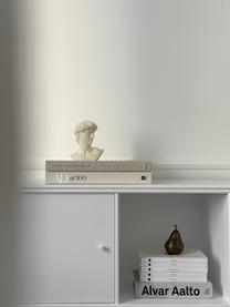Candela David, Cera, Bianco crema, Larg. 10 x Alt. 15 cm