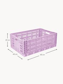 Caja plegable Maxi, 60 cm, Plástico, Lavanda, An 60 x F 40 cm