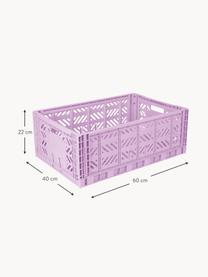 Caisson de rangement pliable Maxi, larg. 60 cm, Plastique, Lavande, larg. 60 x prof. 40 cm