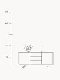 Dimbare Aledin Tec LED bureaulamp, uitschuifbaar, Lamp: geverfd polycarbonaat, ge, Wit, Ø 21 x H 48 cm