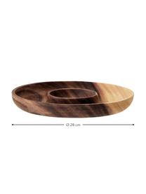 Plat de service en bois d'acacia Breno, Ø28 cm, Brun