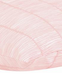 Gemusterte Baumwoll-Kissenbezüge Paulina, 2 Stück, Webart: Renforcé Fadendichte 144 , Rosa, Weiß, 40 x 80 cm