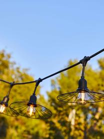 Outdoor Lichterkette Chic, 600 cm, Schwarz, L 600 cm, 10 Lampions