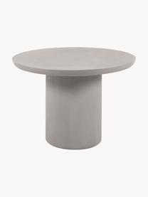 Ronde tuintafel Taimi, Cementvezel, metaal, Grijs, Ø 110 x H 76 cm