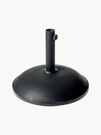 Parasolvoet Umbrella in zwart met wieltjes, Voet: beton, Stang: staal, Zwart, Ø 60 x H 50 cm