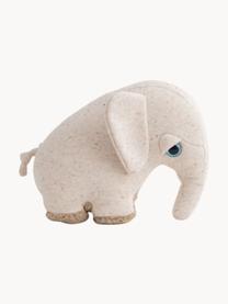 Ręcznie wykonana przytulanka Savanah Elephant, Jasny beżowy, nakrapiany, S 23 x W 19 cm