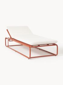 Zonnebed Caio, Bekleding: 100% polyester Met 20.000, Frame: aluminium, Gebroken wit, terracotta, B 86 x L 200 cm