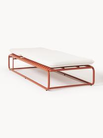 Zonnebed Caio, Bekleding: 100% polyester Met 20.000, Frame: aluminium, Gebroken wit, terracotta, B 86 x L 200 cm