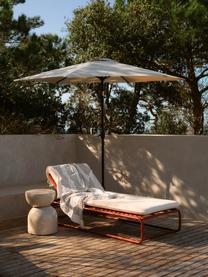 Gartenliege Caio, Bezug: 100 % Polyester Der hochw, Gestell: Aluminium, Off White, Terrakotta, B 86 x L 200 cm