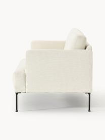 Sofa Fluente (2-Sitzer), Bezug: 100 % Polyester Der strap, Gestell: Massives Kiefernholz, Bir, Füße: Metall, pulverbeschichtet, Webstoff Off White, B 166 x T 85 cm