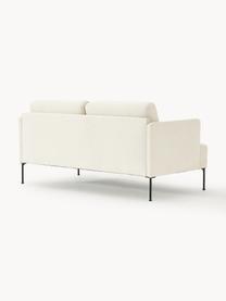 Sofa Fluente (2-Sitzer), Bezug: 100 % Polyester Der strap, Gestell: Massives Kiefernholz, Bir, Füße: Metall, pulverbeschichtet, Webstoff Off White, B 166 x T 85 cm