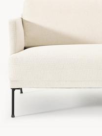 Sofa Fluente (2-Sitzer), Bezug: 100 % Polyester Der strap, Gestell: Massives Kiefernholz, Bir, Füße: Metall, pulverbeschichtet, Webstoff Off White, B 166 x T 85 cm