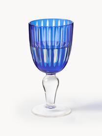 Wijnglazenset Cobalt, 6-delig, Glas, Blauw, lila, transparant, H 17 cm