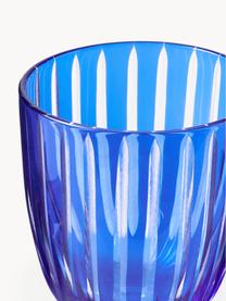 Weingläser Cobalt, 6er-Set, Glas, Blau, Lila, Transparent, Ø 9 x H 17 cm, 250 ml