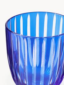 Weingläser Cobalt, 6er-Set, Glas, Blau, Lila, Transparent, Ø 9 x H 17 cm, 250 ml