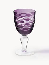 Set di 6 bicchieri da vino Cobalt, Vetro, Blu, viola, trasparente, Alt. 17 cm