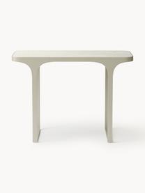 Console aspect travertin Bella, Aspect travertin beige clair, larg. 105 x haut. 75 cm