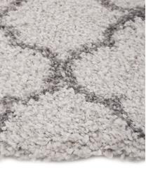 Tapis épais crème-gris Grace, Blanc crème, gris, imprimé, larg. 120 x long. 170 cm (taille S)