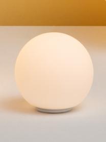 Kleine tafellamp Dioscuri, verschillende formaten, Lampenkap: opaalglas, Lampvoet: technopolymeer, Wit, Ø 14 x H 14 cm