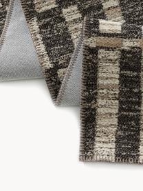 Vloerkleed met patroon Elena, 65% polyester, 35% jute, Taupe, beige, B 120 x L 170 cm (maat S)