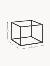 Structure de module Frame, larg. 35 cm, Aluminium, revêtement par poudre, Noir, larg. 35 x long. 28 cm