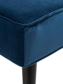 Banquette en velours Beverly, Bleu foncé