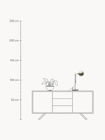 Grosse Schreibtischlampe Funiculí mit verstellbarem Lampenschirm, Lampenschirm: Aluminium, beschichtet, Greige, glänzend, B 20 x T 36 cm