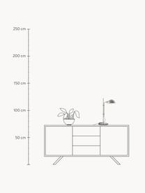 Große Schreibtischlampe Funiculí mit verstellbarem Lampenschirm, Lampenschirm: Aluminium, beschichtet, Greige, glänzend, B 20 x T 36 cm