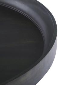 Design salontafel Bowl Table van mangohout, Tafelblad: mangohout, bekleed met lo, Poten: vermessingd metaal, Nori groen, messingkleurig, Ø 75 x H 38 cm